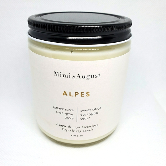 Mimi & August Other - New Mimi & August Alpes scented 8 oz Jar Candle